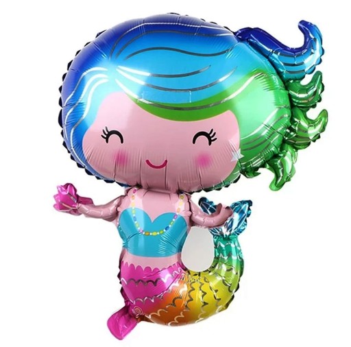 FÓLIOVÝ BALÓN MERMAID ARIEL PARTY dekorácia MERMAID NARODENINY