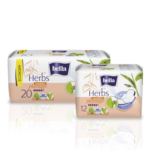 Bella Herbs Sensitive podložky s plantain 20 ks