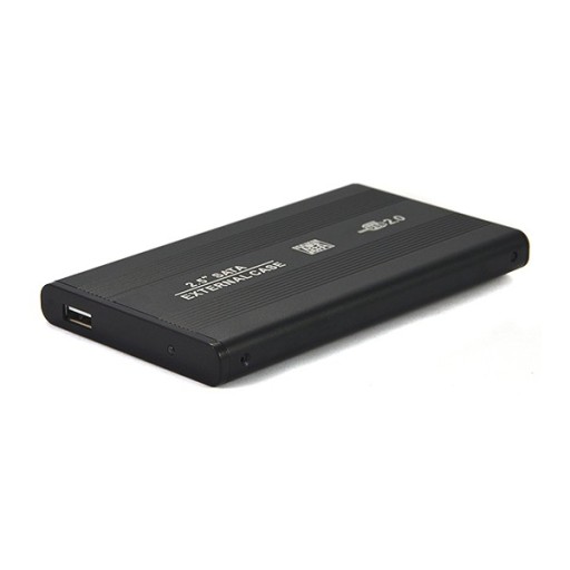 UCHOVÁVANIE HDD SATA 2,5 PALCA USB 2.0 HLINÍKOVÁ ČIERNA SADA