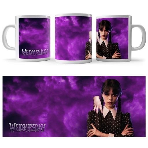STREDA ADDAMS ORTEGA BIELY hrnček KÁVOVÝ ČAJ
