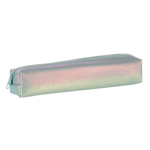 Taštička na peračník s 1 zipsom metalická mint STARPAK