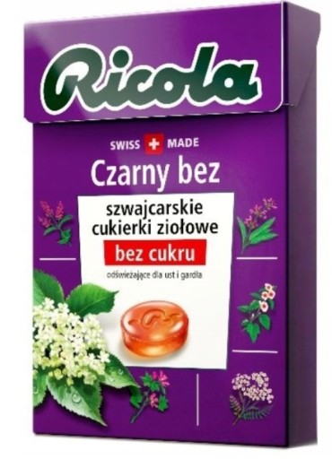 CUKRÍKY BEZ CUKRU ČIERNA BEZ RICOLY
