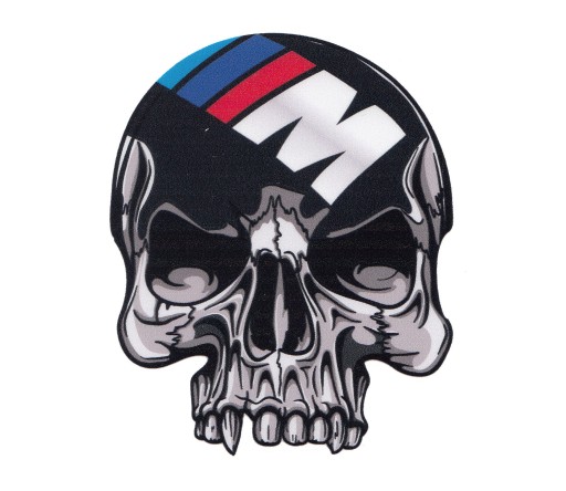 Nálepka Lebka z auta Motocykel BMW Lebka