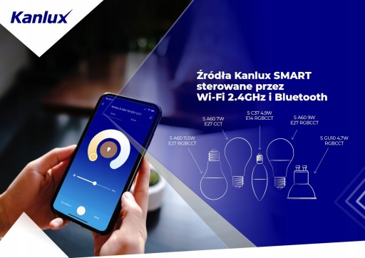 SMART KANLUX S GU10 4,7W RGBCCT LED žiarovka