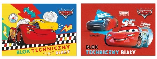 Technický blok A4/10K biely Cars