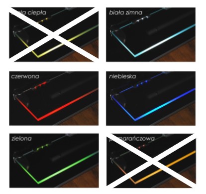 LED klip PVC priehľadný MODRÁ Design Light
