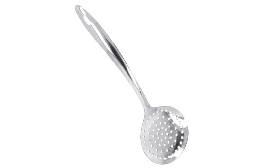 Kuchynská LYŽICA, štrbinový skimmer na odkvapkávanie, nerez, 32 cm