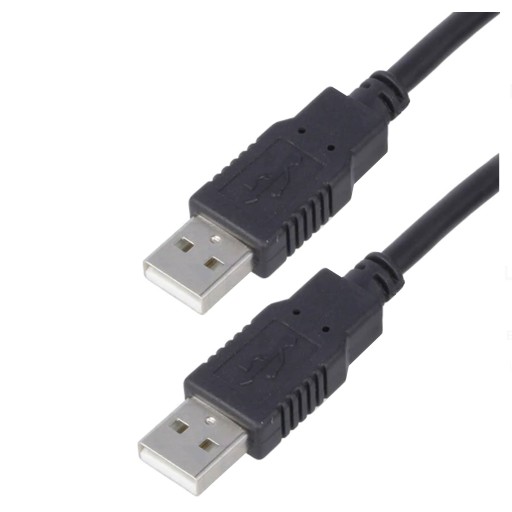 USB PREdlžovací kábel TYP A-A ČIERNA 0,7m