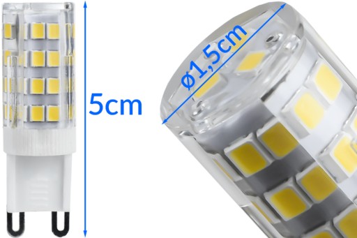 LED ŽIAROVKA ZÁVIT G9 5W 230V DENNÉ SVETLO NEUTRÁLNA BIELA FARBA 4000K 450lm SMD