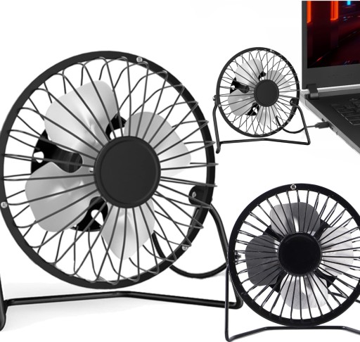 VENTILÁTOR USB VENTILÁTOR PEVNÝ MALÝ PRENOSNÝ NA STOL TICHÝ FUNKČNÝ