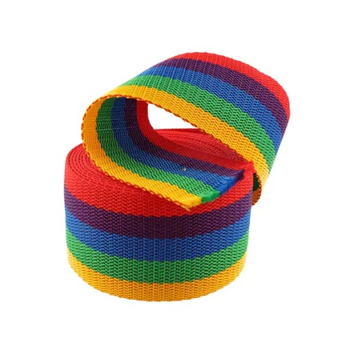 Prepravná páska 60mm RAINBOW polypropylén 5mb 1100kg hrúbka 1,5mm