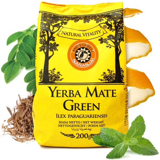 Yerba Mate Zelená NARANJA 200g Orange Despalada