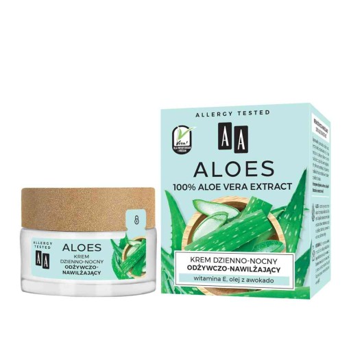 Denný a nočný výživný a hydratačný krém s výťažkom z AA Aloe Vera 50 ml