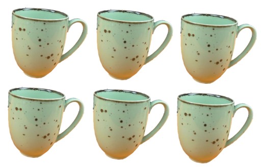 Porcelánový hrnček 400 ml zelený Cottage Green Alumina PORCELANA BOGUCICE
