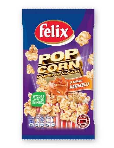 FELIX POP CORN karamelový do mikrovlnky 90 g