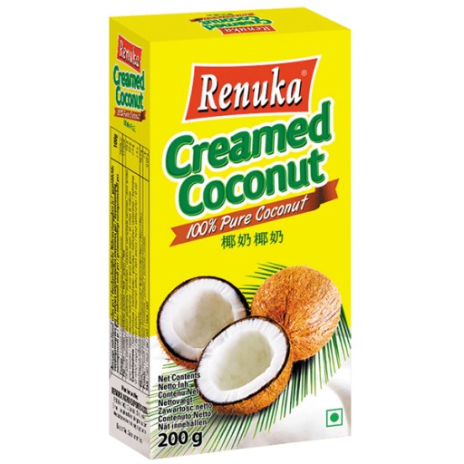 Kokosový krém v bloku, nerafinovaný 200g - Renuka
