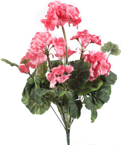 Umelé kvety Geranium na balkónovú terasu - biela
