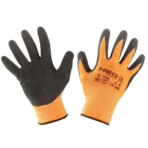 Pracovné rukavice, latexom potiahnutý polyester 3131X veľkosť 10 neo