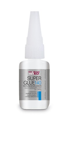 WIKO SUPER GLUE 140 – UNIVERZÁLNE LEPIDLO 20g - BEZFAREBNÉ RÝCHLOSCHNÚCE