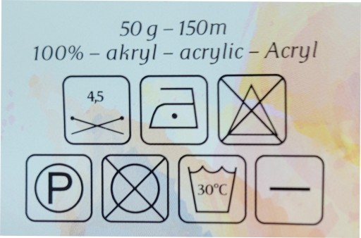 Ďatelina akrylová priadza 50g 003 Krémová
