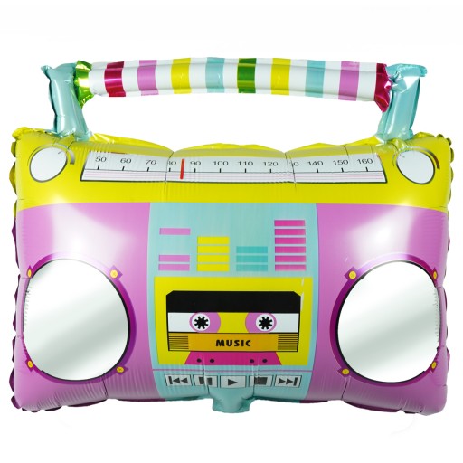 FÓLIOVÝ BOOMBOX RÁDIO PARTY BALÓN 48x40 cm