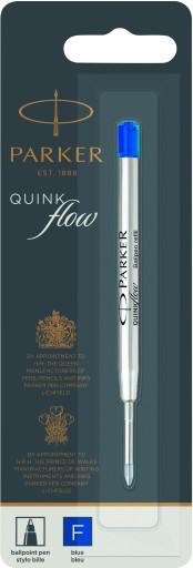 PARKER Qinkflow náplň do guľôčkového pera modrá F