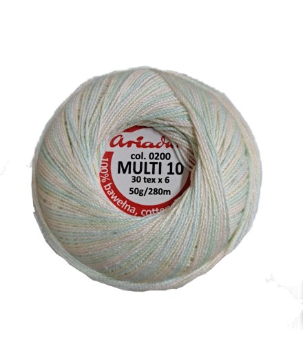 Cordonek MULTI 10 Ariadna 50g 30*6 farieb 200
