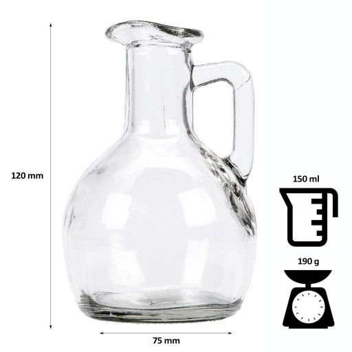 150 ML GALONICKÁ FĽAŠA NA KARAFU NA OLIVOVÝ OLEJ