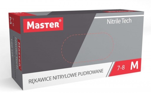Modré nitrilové rukavice M - 100 ks.