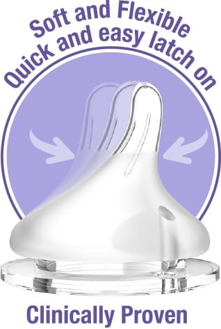 Lansinoh ANTI-COLIC cumlík na fľašu 2 kusy POMALÝ FLOW 1m+ S 2ks