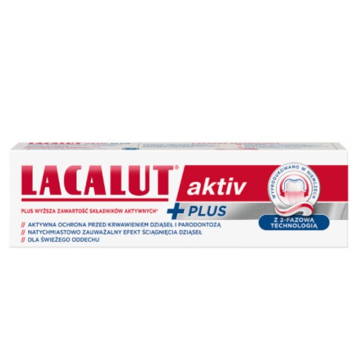 Lacalut Aktiv Plus zubná pasta - 75 ml