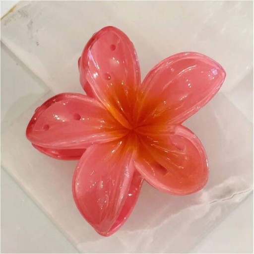 ECARLA spona do vlasov Flower Moana Ombre červená SP287