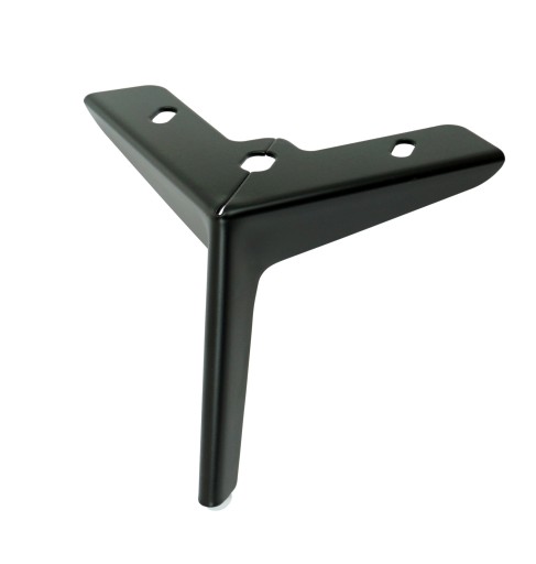 Diamantová nábytková noha 13 cm, moderná, čierna