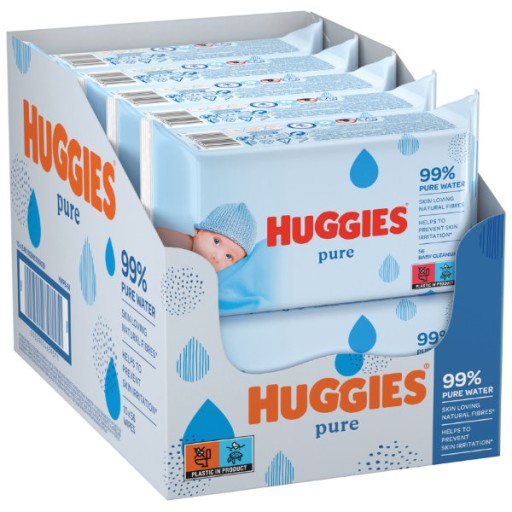 Vlhčené obrúsky Huggies BABY WIPES PURE 56