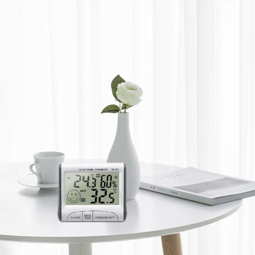 METEOROLOGICKÁ STANICA POČASIE TEPLOMER HYGROMETER VONKAJŠIA/VNÚTORNÁ BEZDRÔTOVÁ SONDA