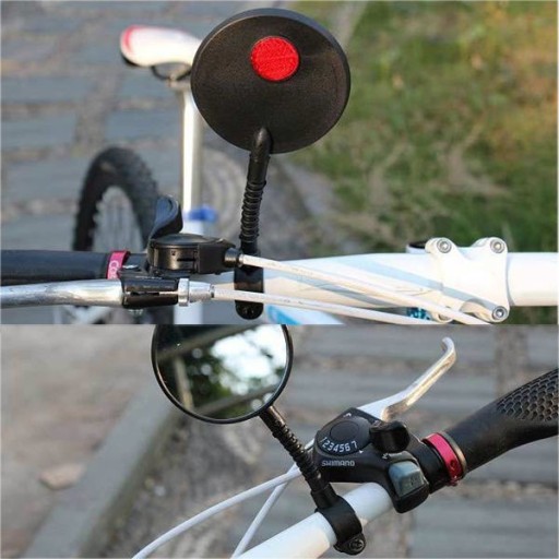 Zrkadlo na bicykel s kĺbom a odrazkou