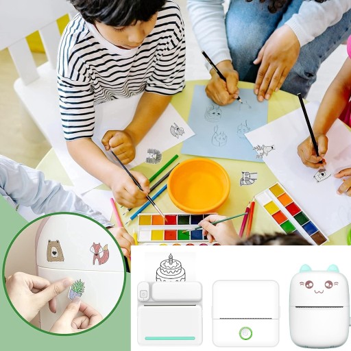 5x SAMOLEPIACI PAPIER NA MINI TLAČIARNE UNIVERZÁLNE NÁLEPKY