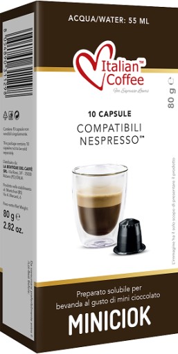 Talianska káva MINICIOK| Systém kapsúl Nespresso