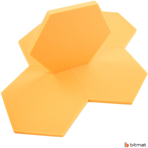 AKUSTICKÝ PANEL DOMÁCE AUDIO ŠTÚDIO HEXAGON 3CM voštinové akustiky