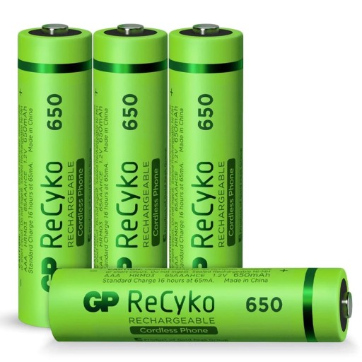 Batérie NiMH GP ReCyko AAA 650 mAh 1,2 V (4 ks.)