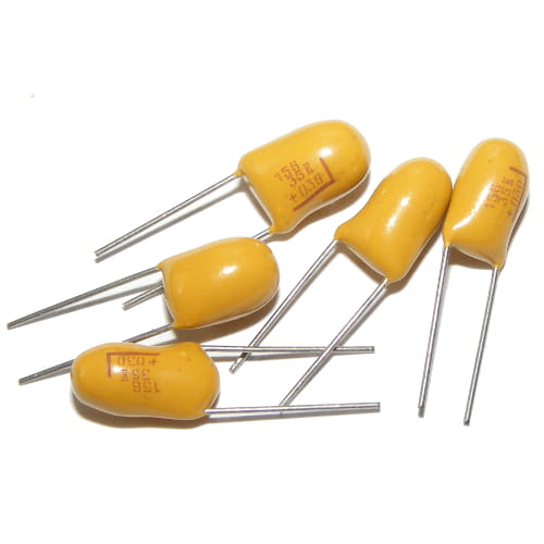 Tantalový kondenzátor 3,3uF 35V, rozteč 2,5mm