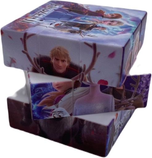 Náučné puzzle Logická kocka 3x3 Frozen II