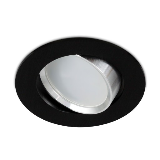 Halogénové svietidlo ROUND CAST ALU BLACK pre LED