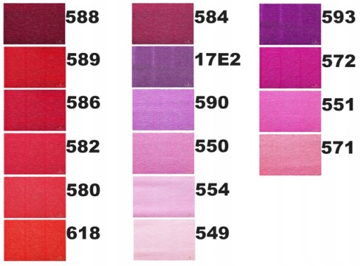 Krepový krepový TALIANSKÝ hodvábny papier 180g - 60 farieb