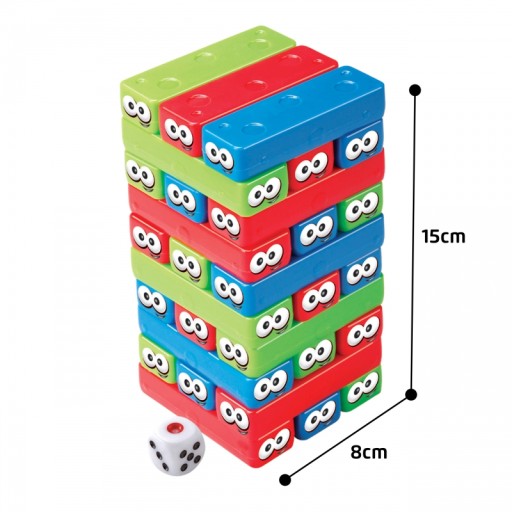 HRA WICKING TOWER WORMS ARKÁDOVÁ PUZZLE 3D ROVNOVÁHA