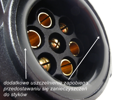 Zásuvka na ťažné zariadenie 7-pólové PL kolíky