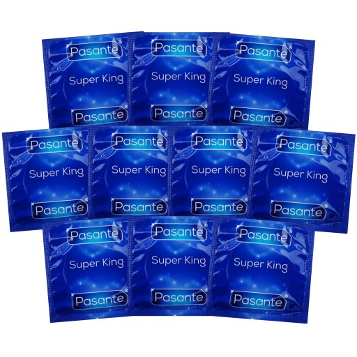 PASANTE SUPER KING XXL KONDÓMY ZVÄČŠENÉ 10 KS