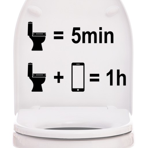 Vtipná nálepka na WC SEDADLO