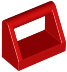 LEGO 1X2 S RÚČKOU ČERVENÁ 2432 PRE 4 KS