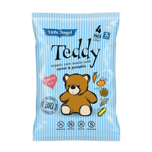 Bio kukuričné chrumky Mini Teddy bez lepku